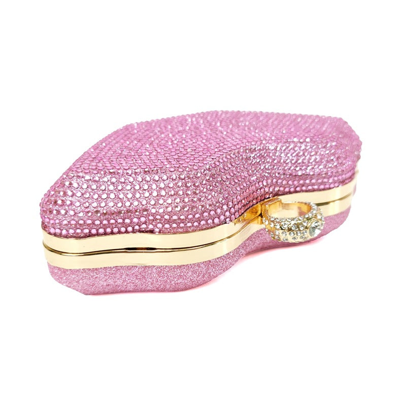 Lip Mouth Rhinestone Bag HB1642