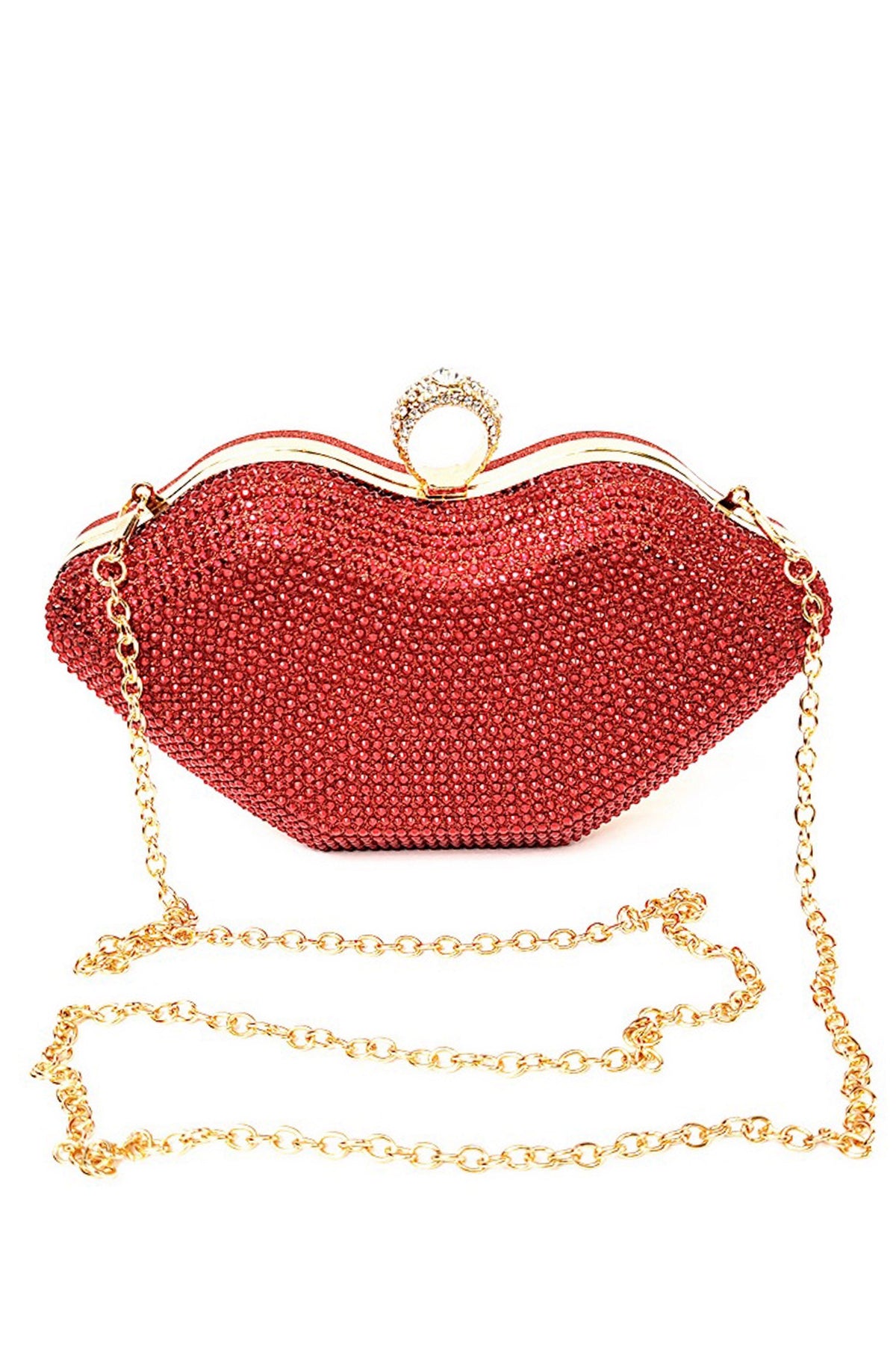 Lip Mouth Rhinestone Bag HB1642