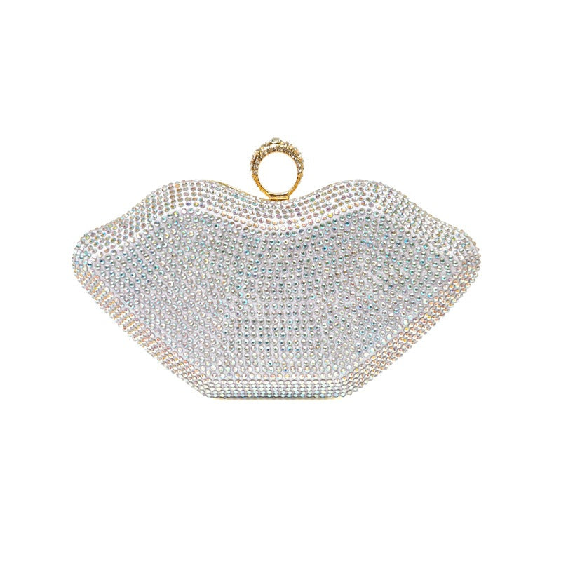 Lip Mouth Rhinestone Bag HB1642