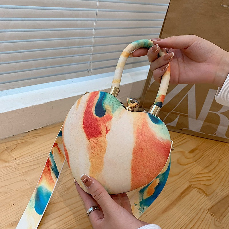 Multicolor Heart Acrylic Bag HB1648