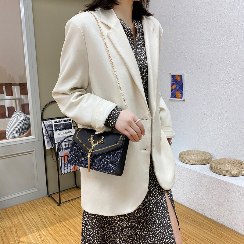 Antlers Tassel Pu Leather Crossbody HB1652
