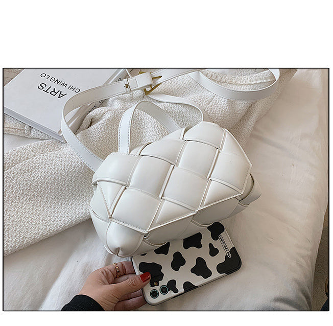 Braided Pu Leather Crossbody Bag HB1655