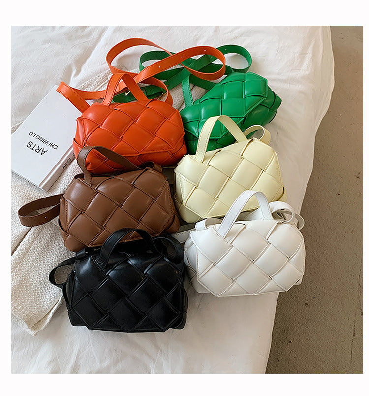 Braided Pu Leather Crossbody Bag HB1655