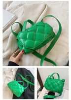 Braided Pu Leather Crossbody Bag HB1655