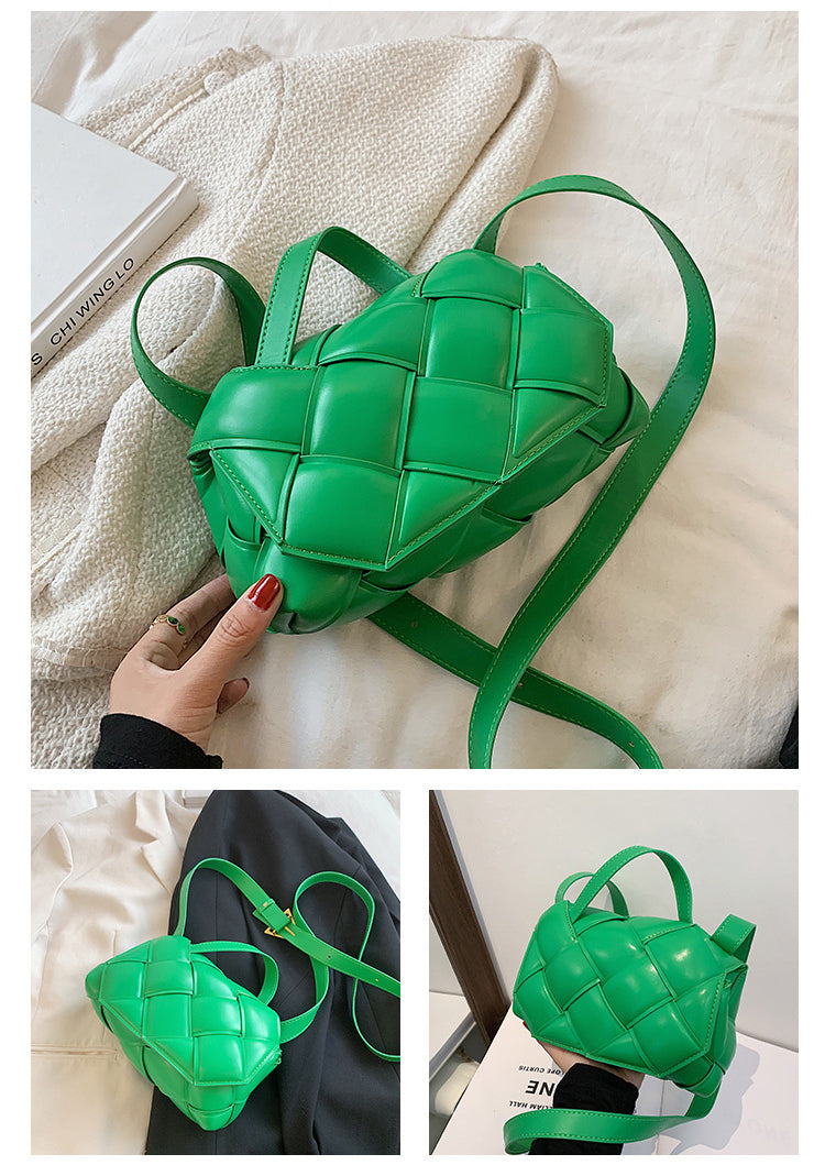 Braided Pu Leather Crossbody Bag HB1655