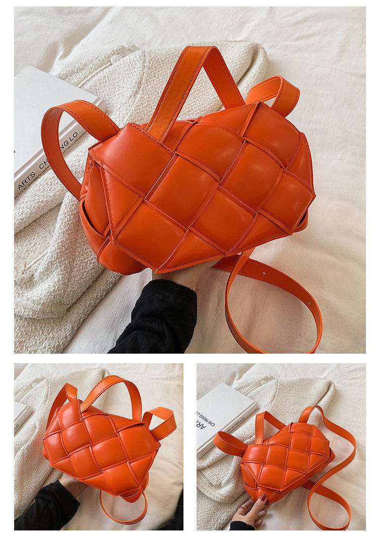 Braided Pu Leather Crossbody Bag HB1655