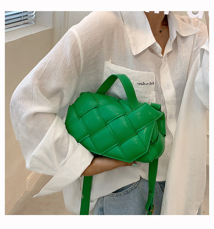 Braided Pu Leather Crossbody Bag HB1655