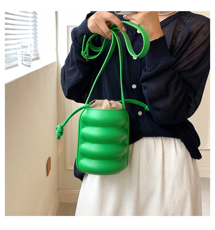 Pu Leather Bucket Bag HB1657