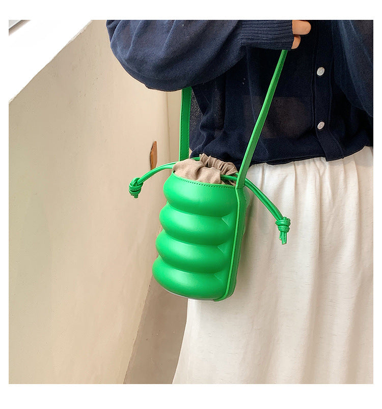 Pu Leather Bucket Bag HB1657