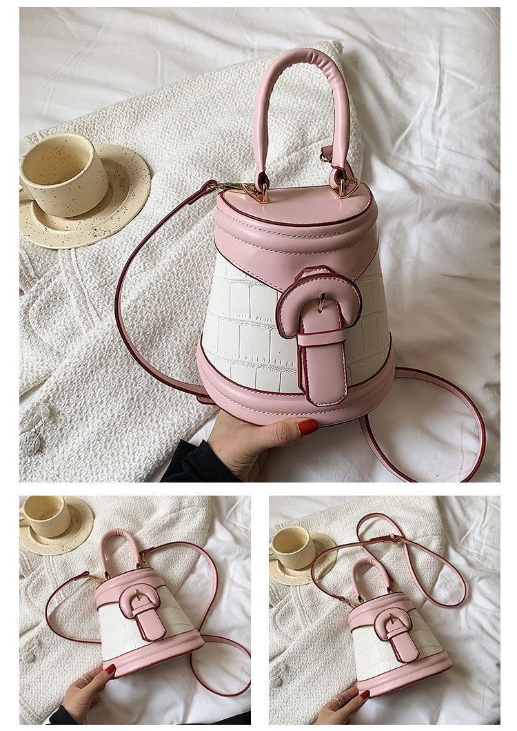 Pu Leather Bucket Bag HB1658