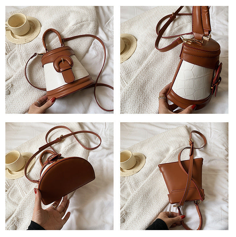 Pu Leather Bucket Bag HB1658
