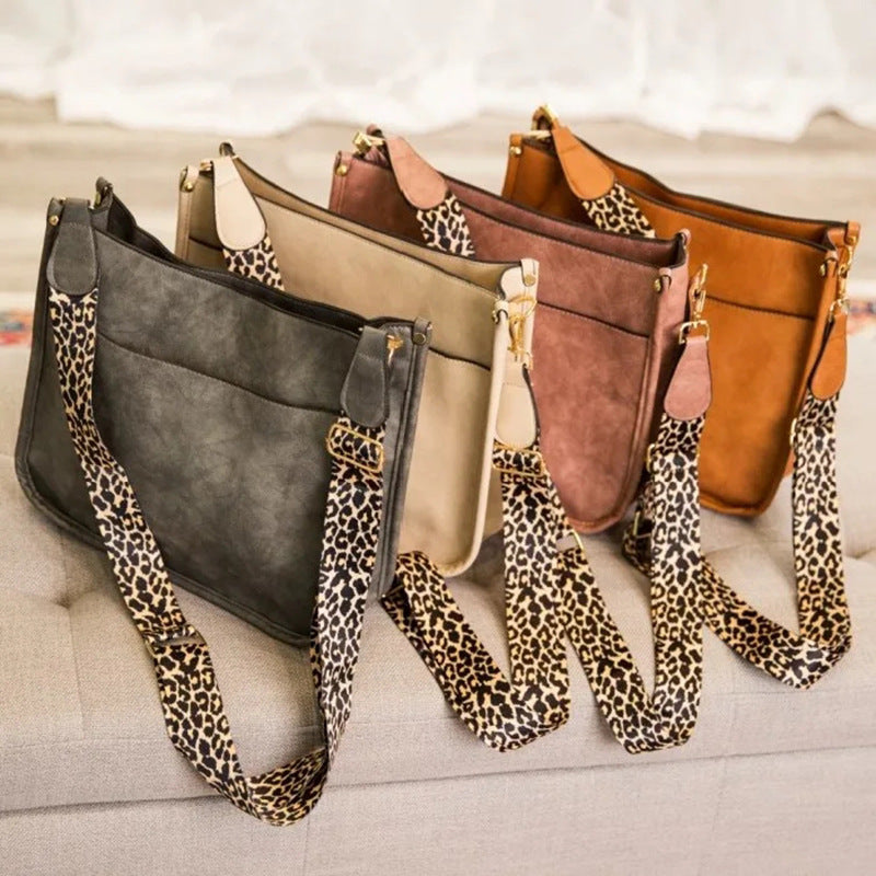Pu Leather Animal Pattern Strap Crossbody HB1659