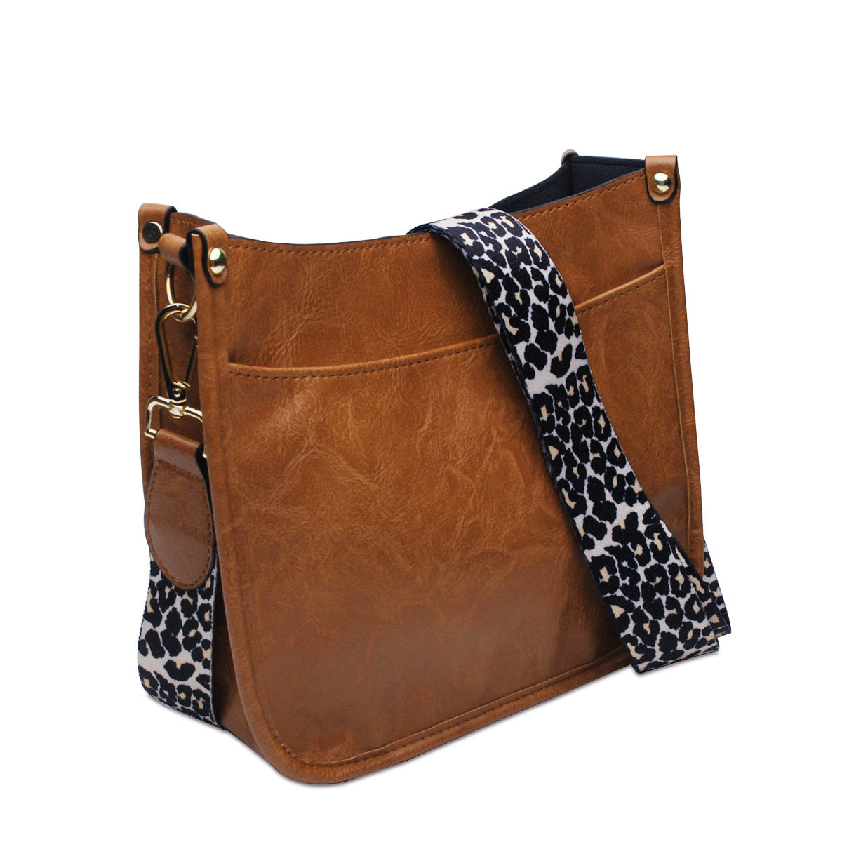 Pu Leather Animal Pattern Strap Crossbody HB1659
