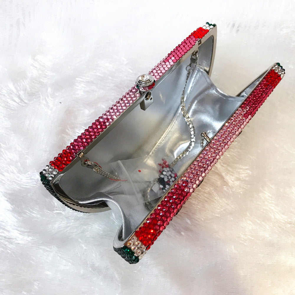 Watermelon Rhinestone Evenning Bag HB1663