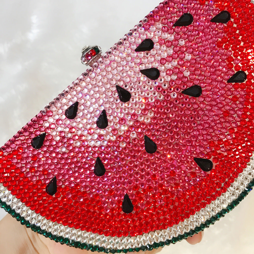 Watermelon Rhinestone Evenning Bag HB1663