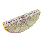 Lemon Rhinestone Evenning Bag HB1664