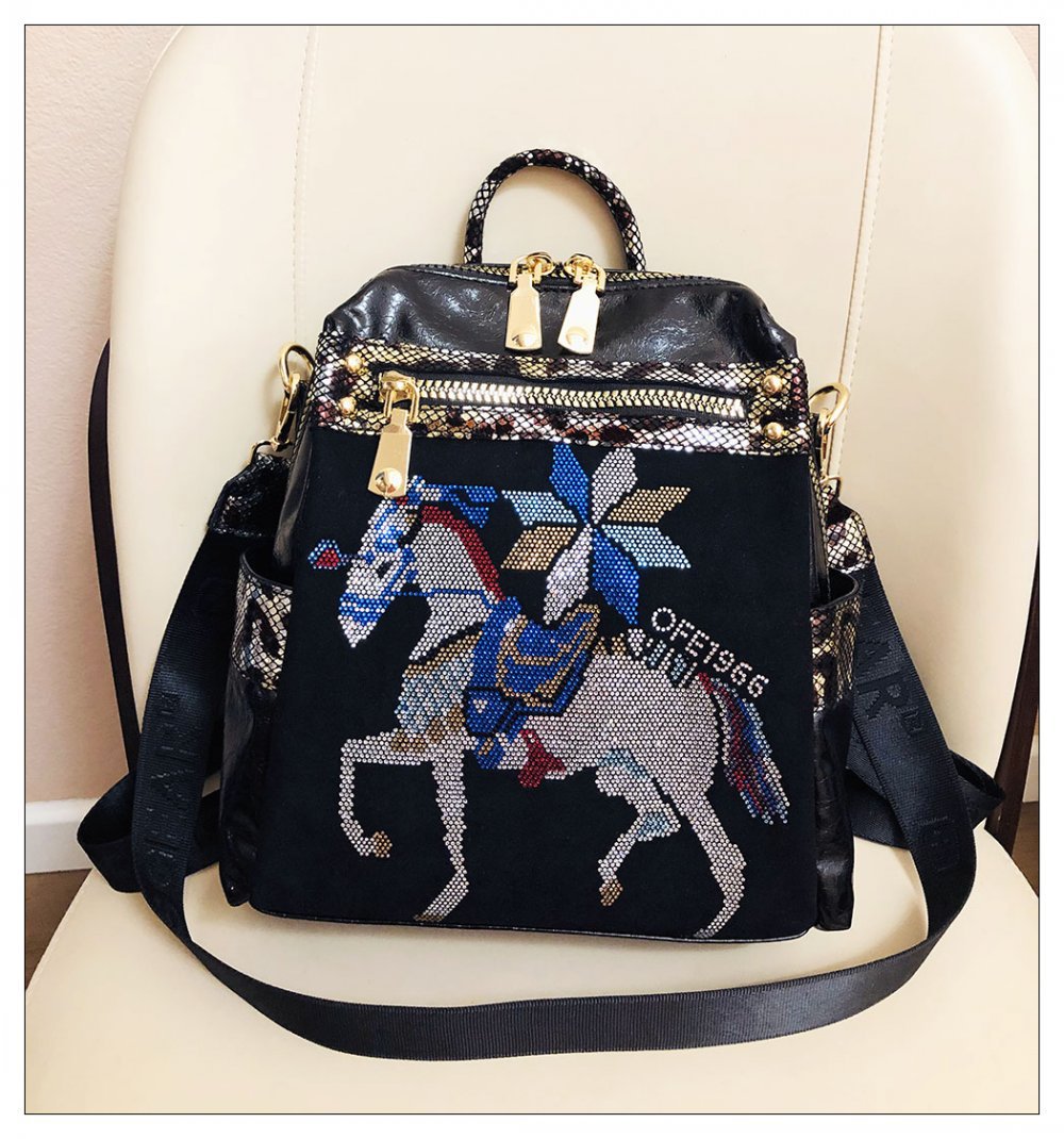 Horse Rhinestone Crossbody /Backpack HB1674