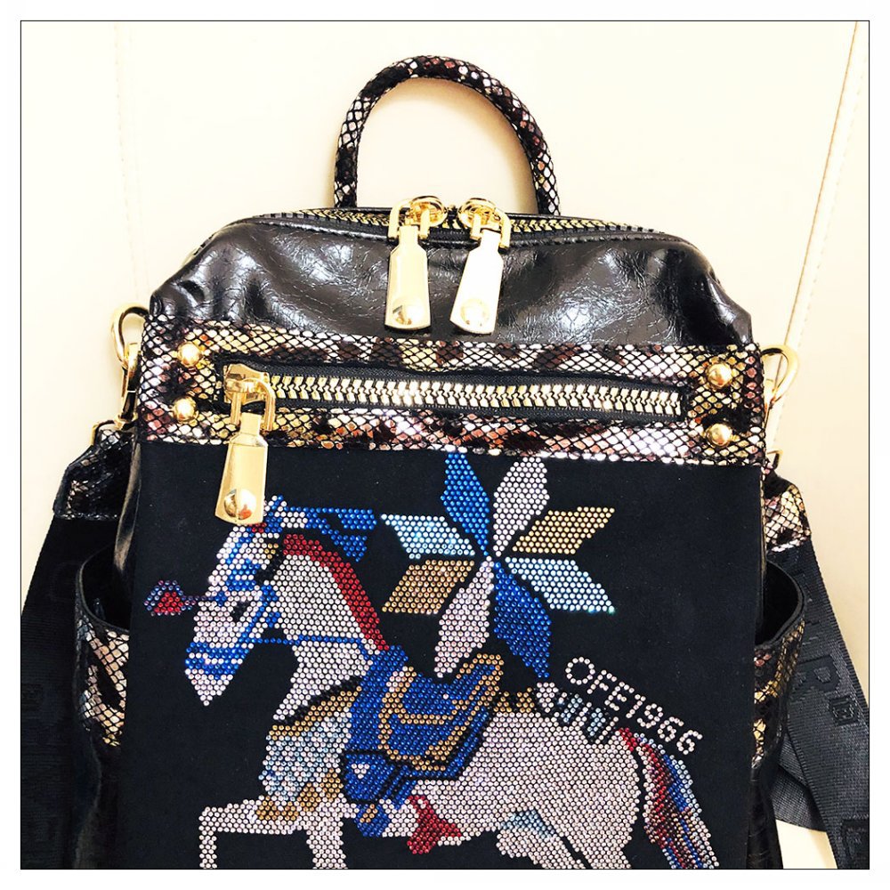 Horse Rhinestone Crossbody /Backpack HB1674