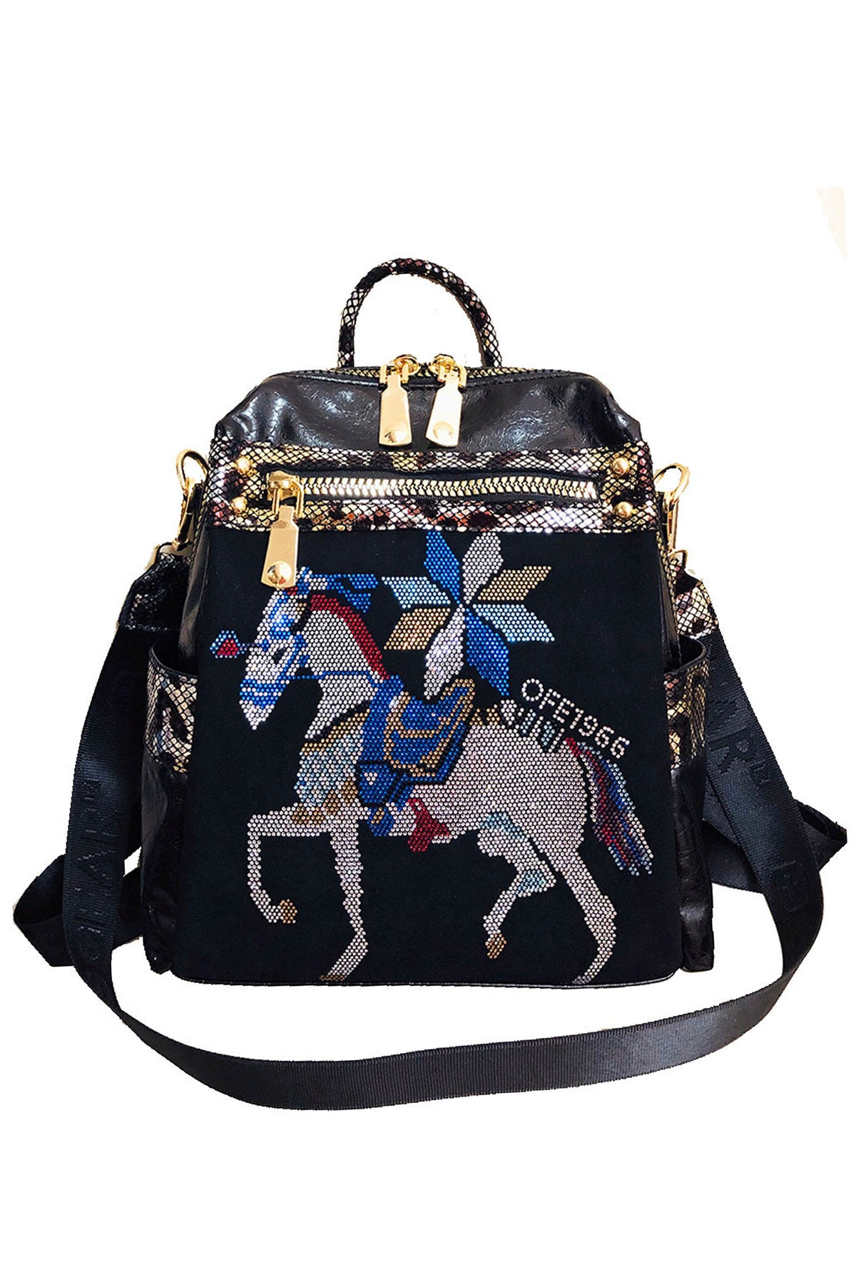Horse Rhinestone Crossbody /Backpack HB1674