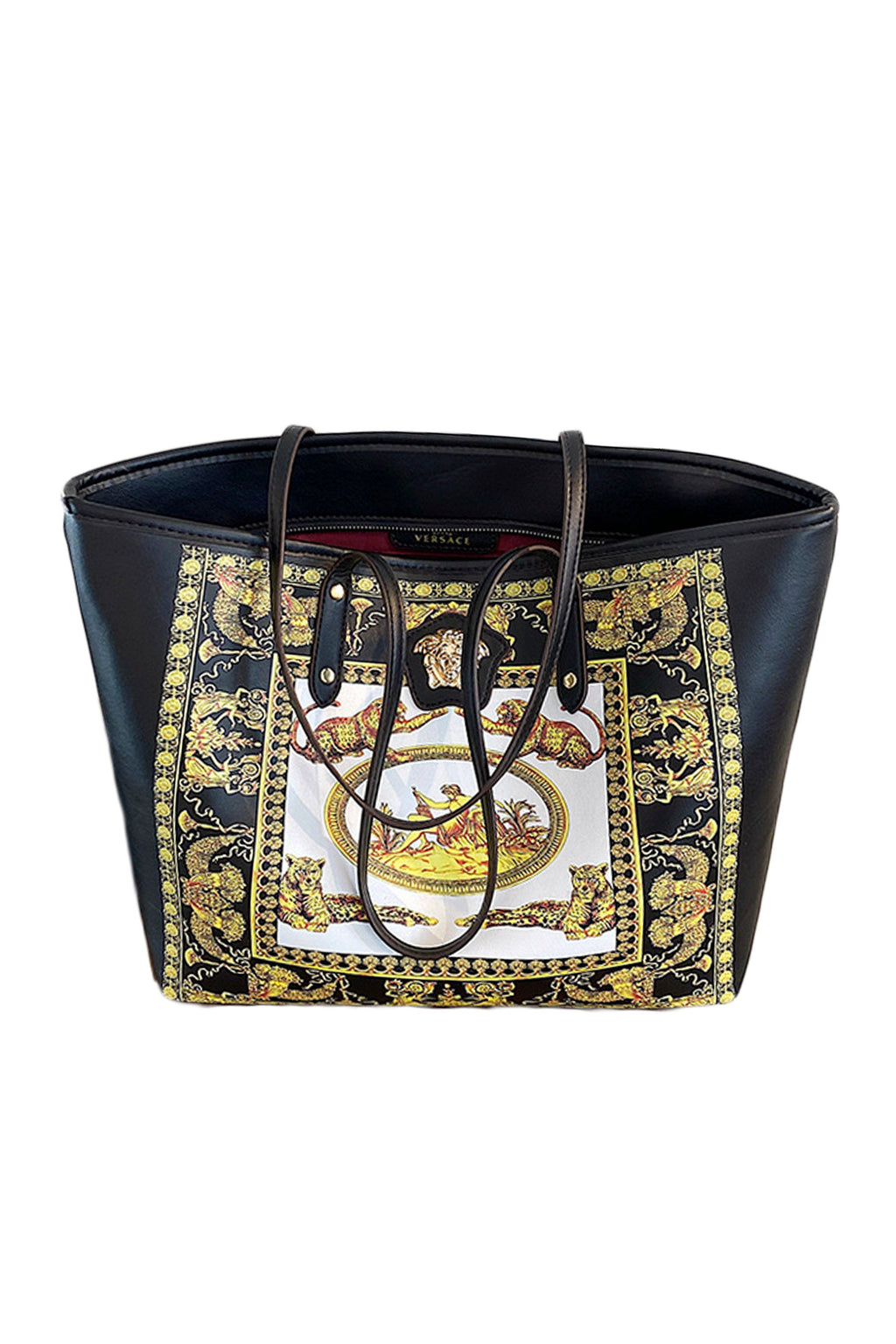 Myth Pattern Leather Tote Bag HB1678