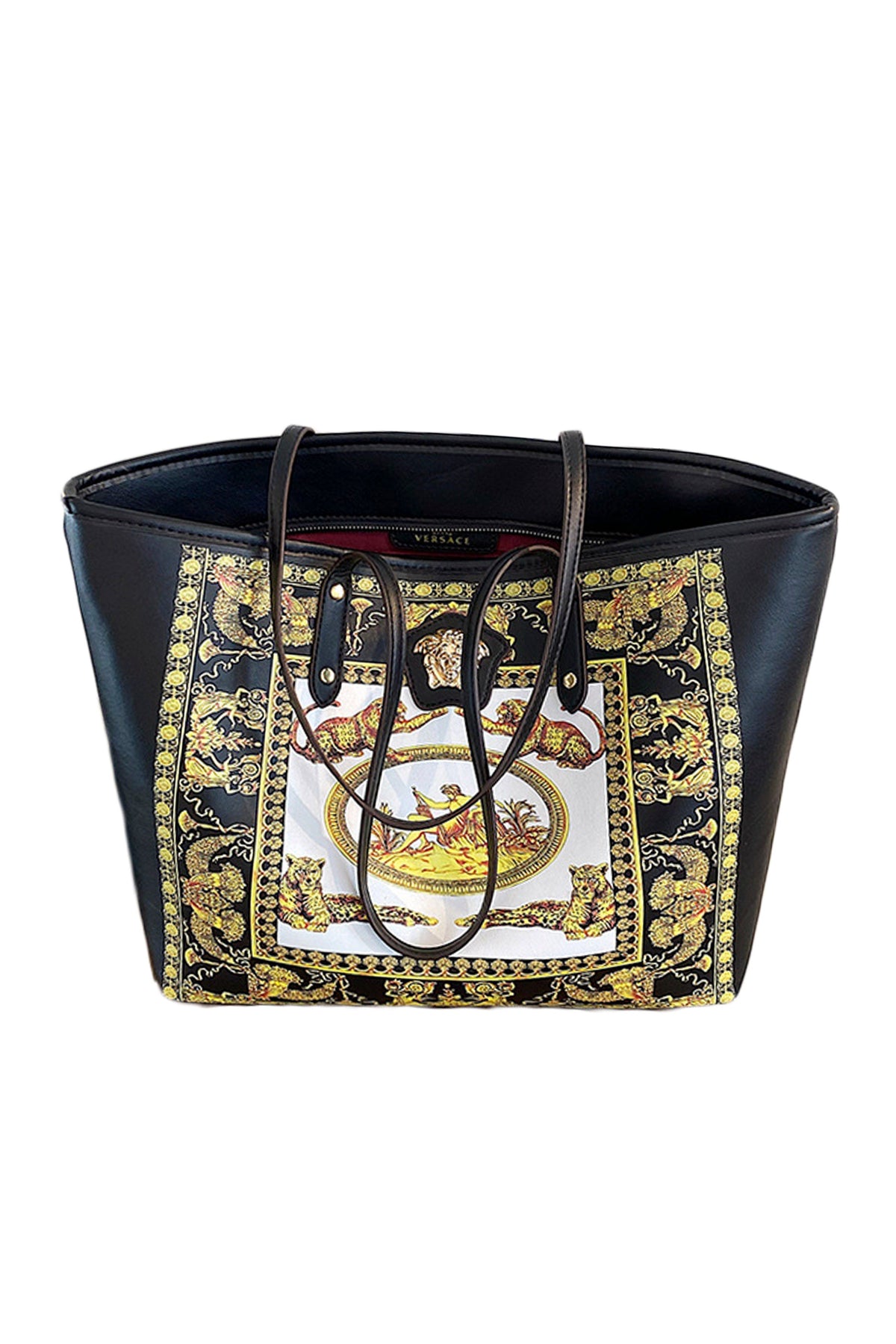 Myth Pattern Leather Tote Bag HB1678