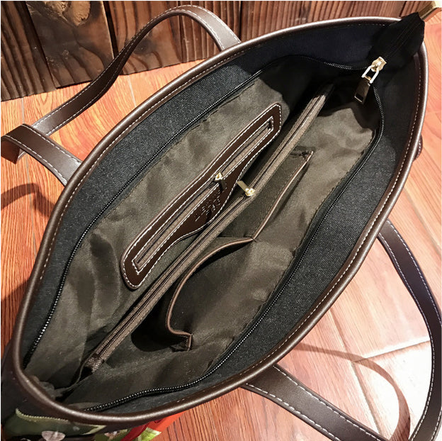Mexico Style Pu Leather Tote Bag HB1700