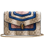 Snakeskin Pattern Crossbody Bag HB1715