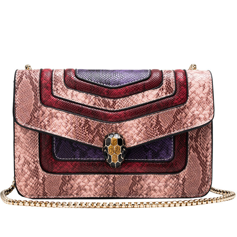 Snakeskin Pattern Crossbody Bag HB1715