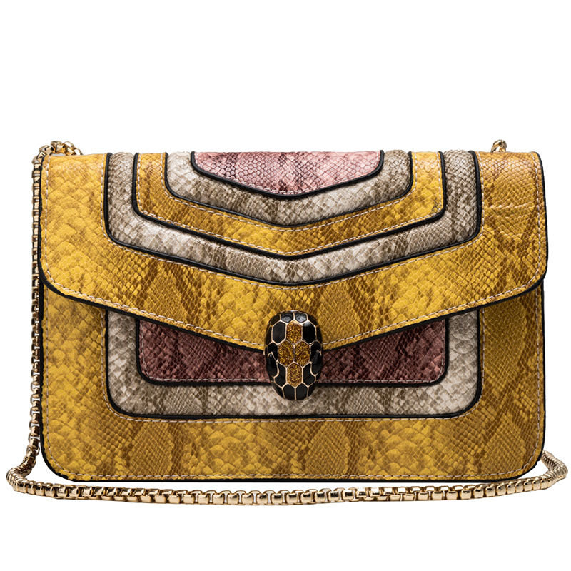 Snakeskin Pattern Crossbody Bag HB1715