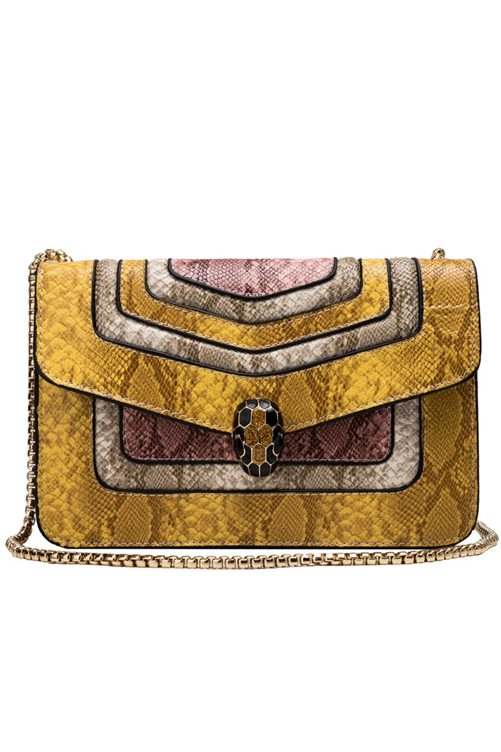 Snakeskin Pattern Crossbody Bag HB1715