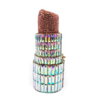Lipstick Rhinestone Evening Bag HB1727