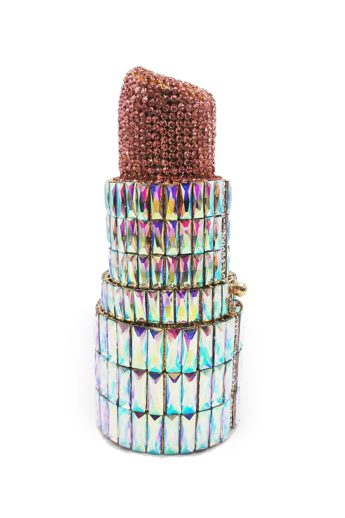 Lipstick Rhinestone Evening Bag HB1727