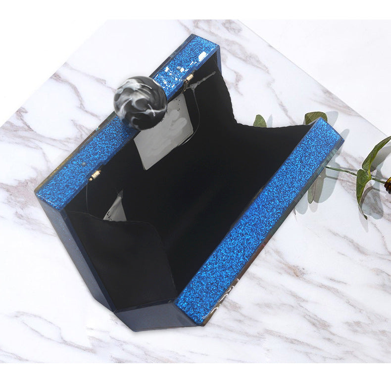 Diagonal Color Acrylic Bag HB1733
