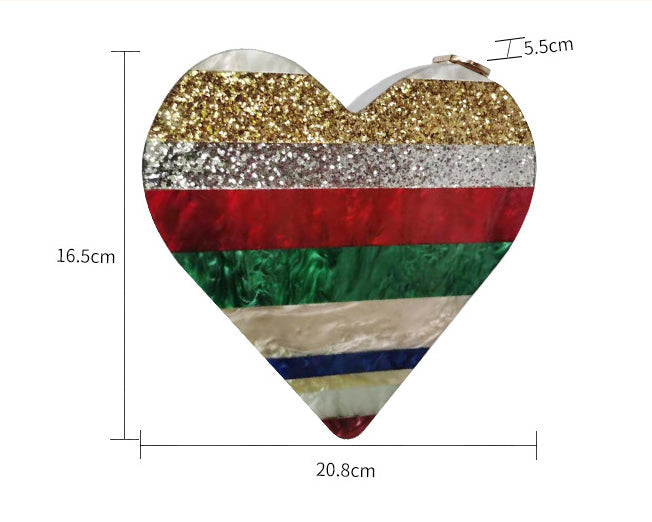 Heart Acrylic Bag HB1736
