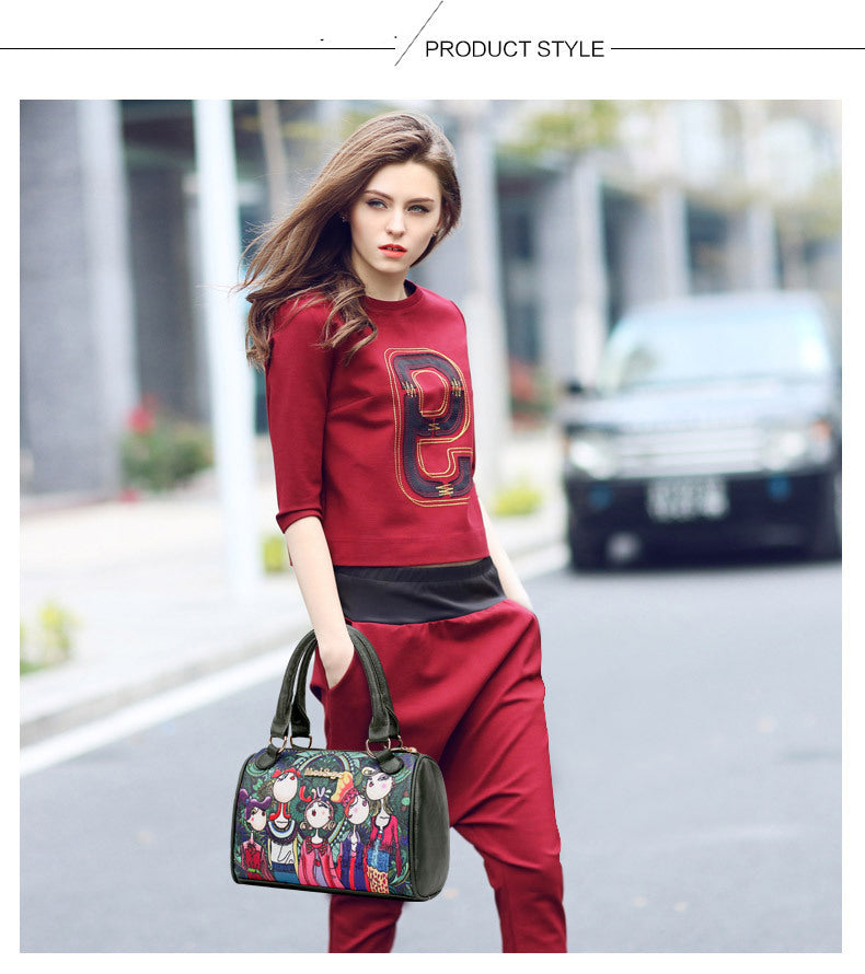 Forest Printed Six-piece Bag Set