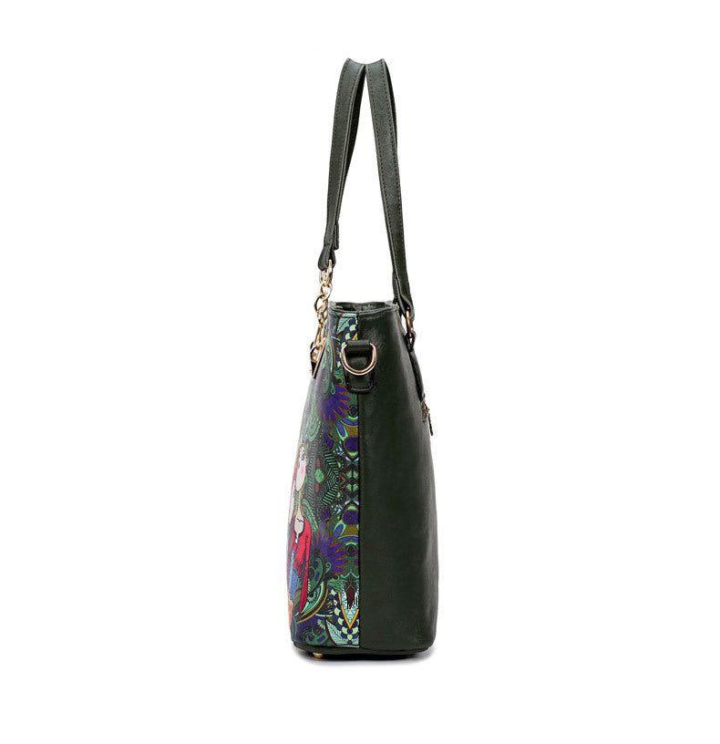 Forest Printed Six-piece Bag Set