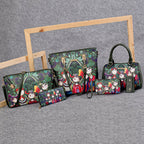 Forest Printed Six-piece Bag Set