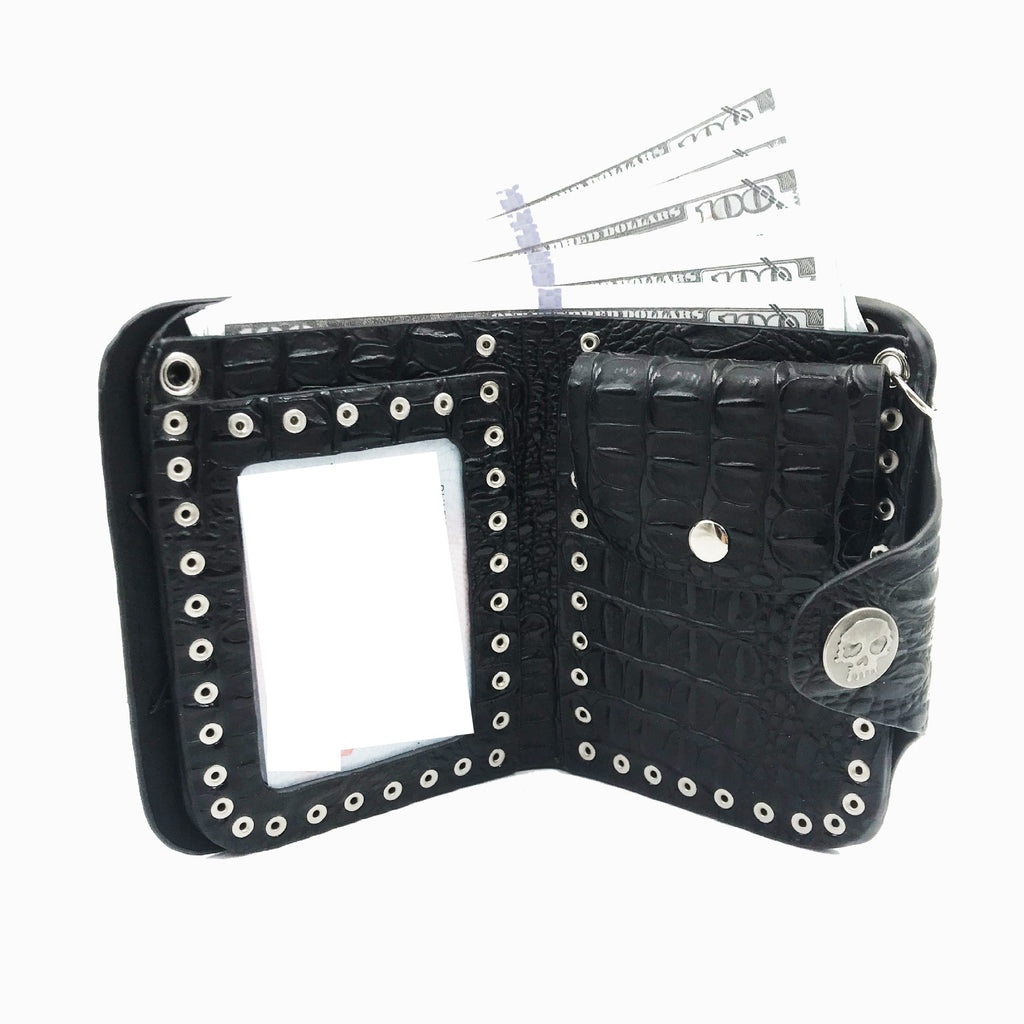 Cross Pu Leather Chain Wallets HB1741