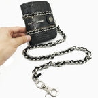 Cross Pu Leather Chain Wallets HB1741