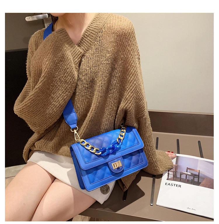 Rhombus Pu Leather Crossbody HB1780