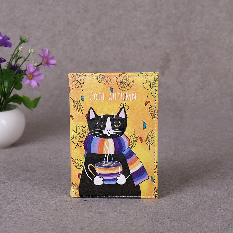 Kitty Pu Leather Card Holder HB1803