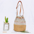 Tassel Straw Bucket Bag HB1813
