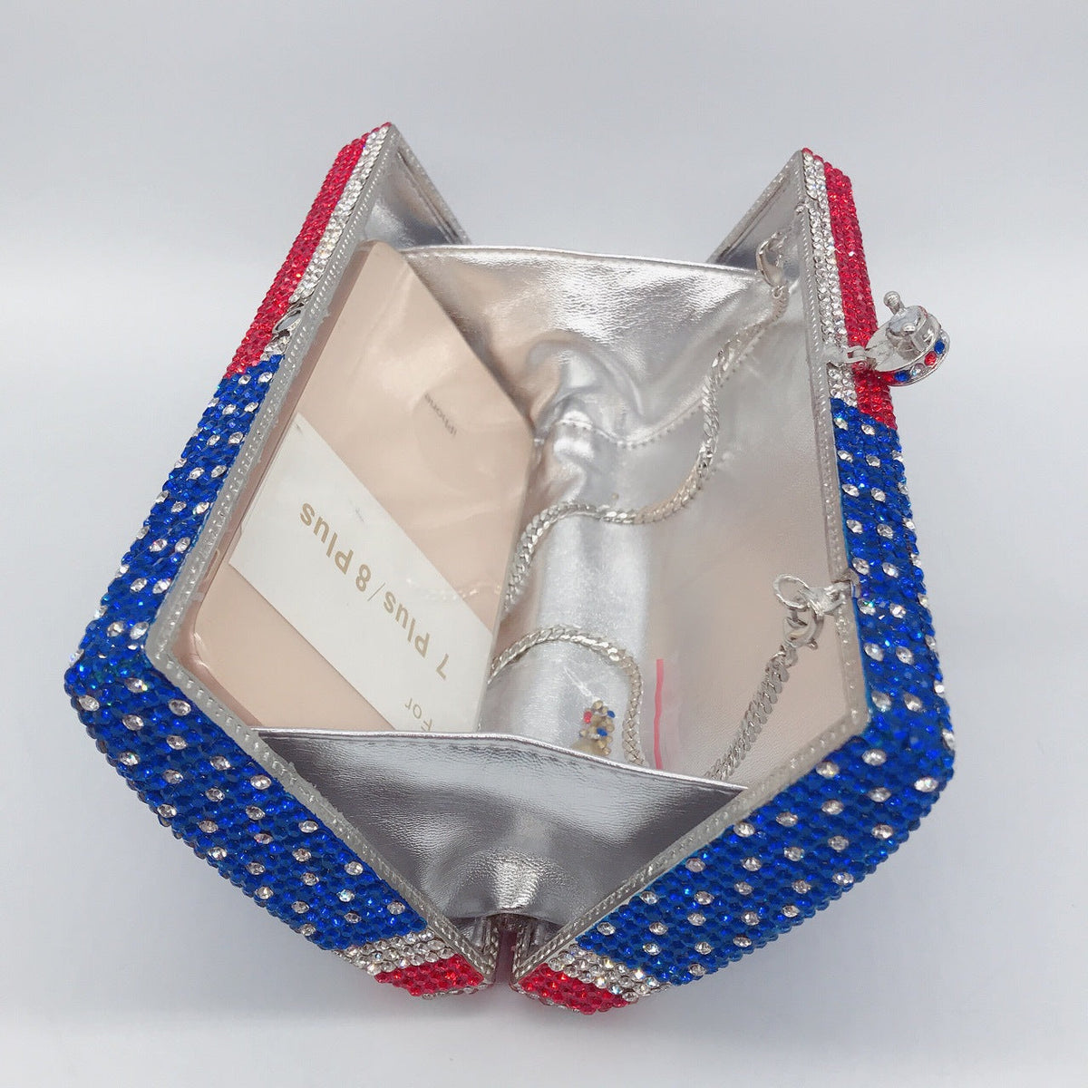 American Flag Rhinestone Evening Bag HB1829