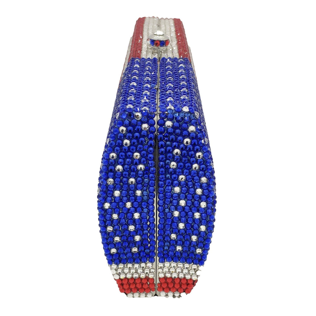 American Flag Rhinestone Evening Bag HB1829
