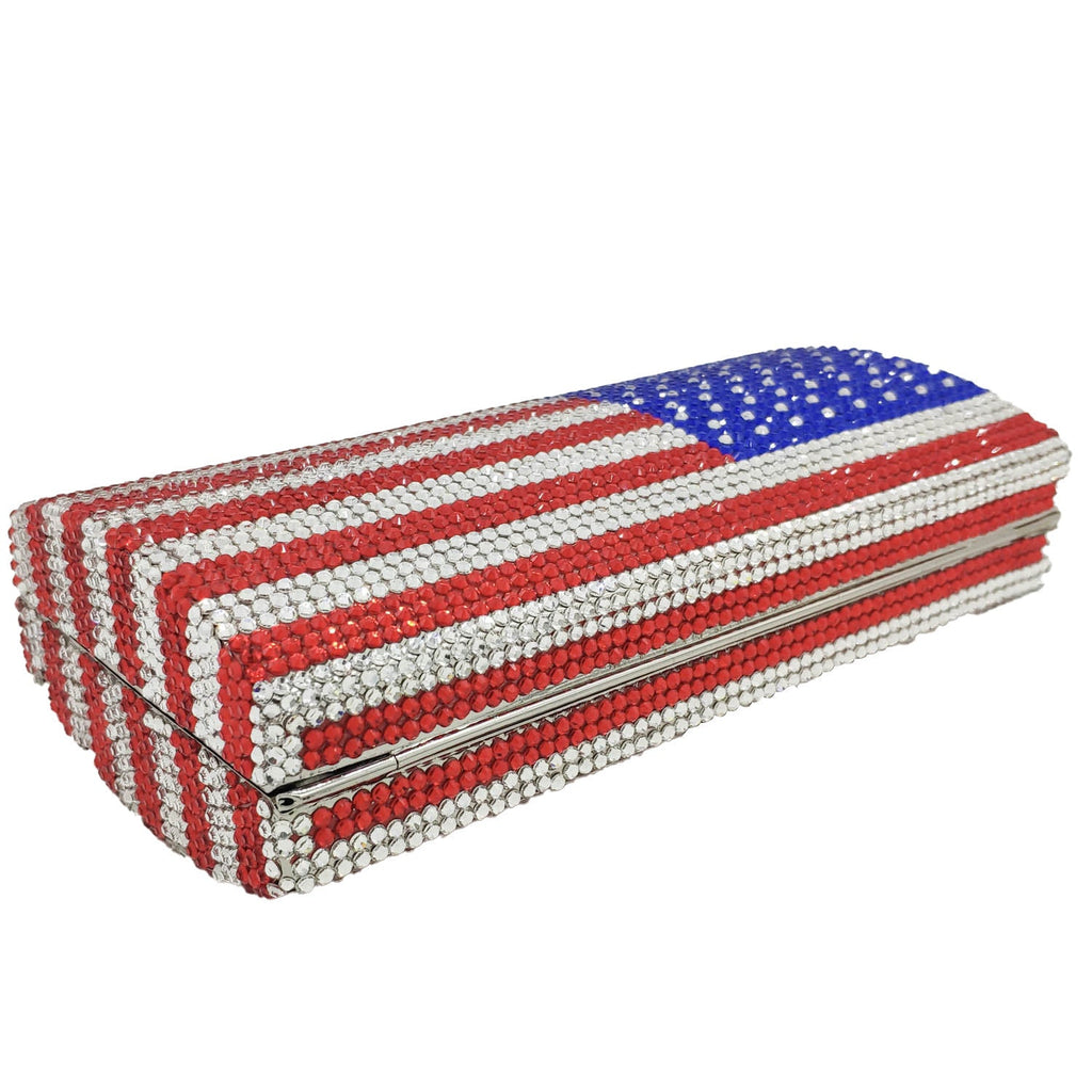 American Flag Rhinestone Evening Bag HB1829