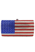 American Flag Rhinestone Evening Bag HB1829