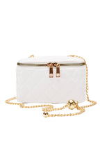 Diamond Pattern Leather Bucket Bag HB1832