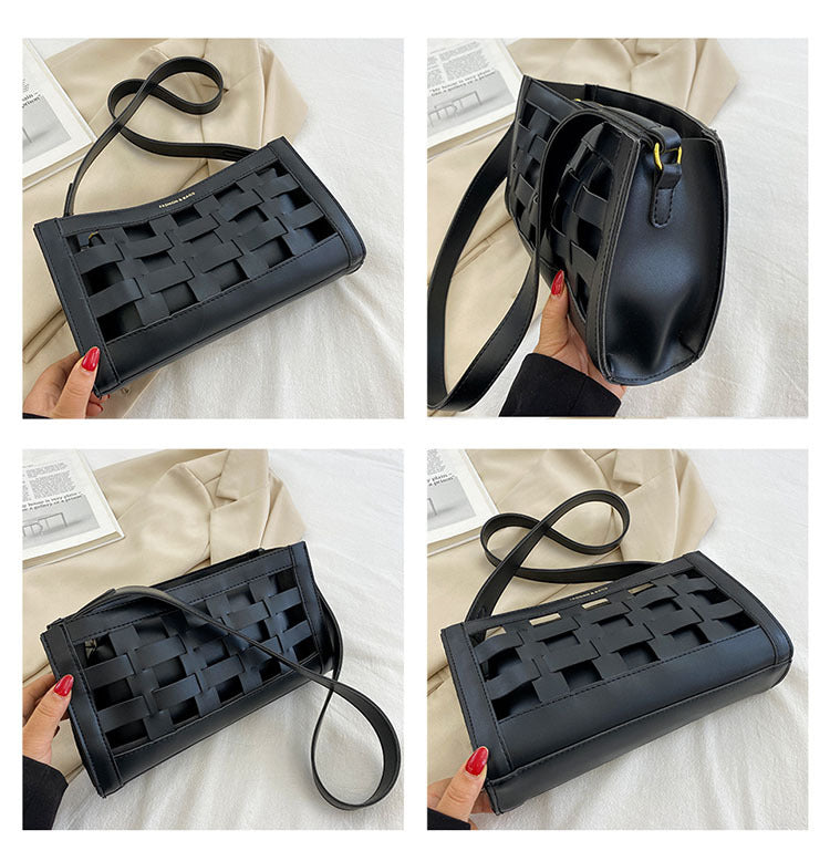 Weave Pu Leather Crossbody HB1837