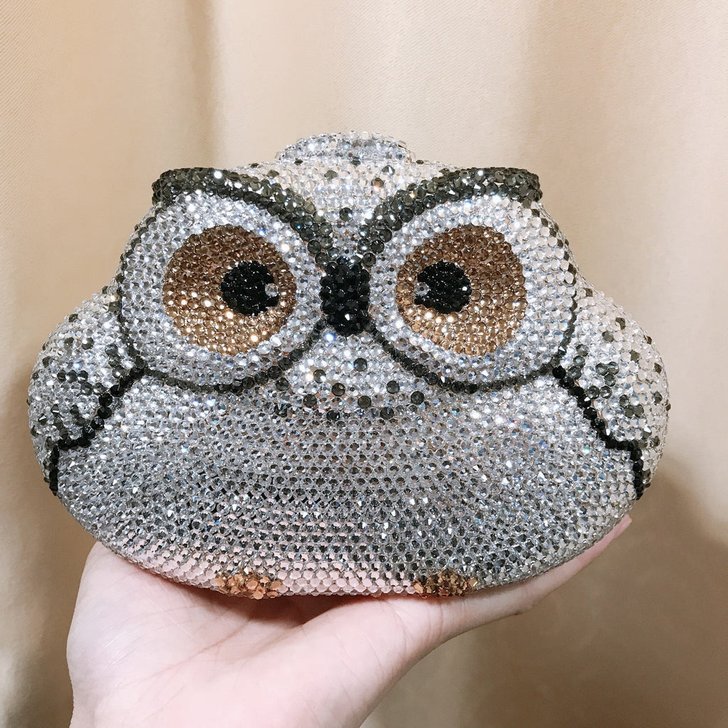 Owl Rhinestone Evening Bag HB1842