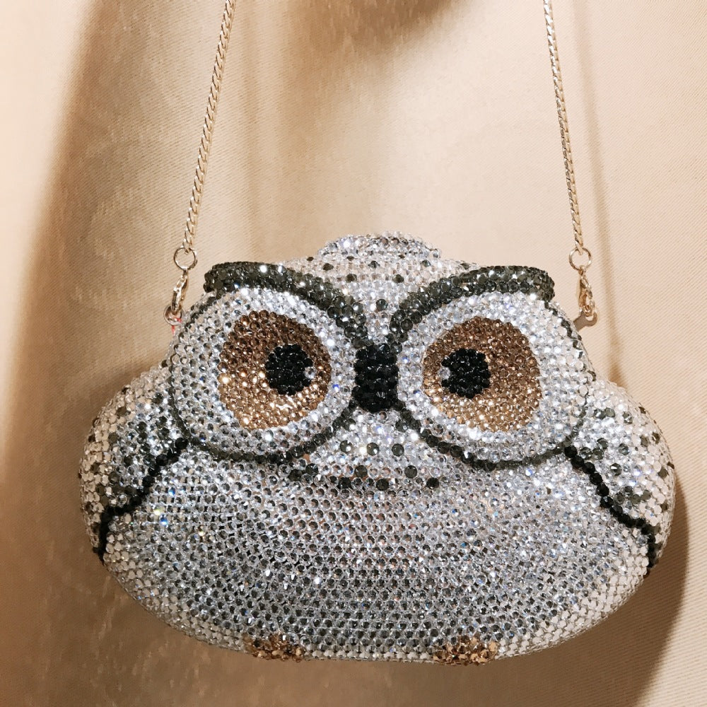 Owl Rhinestone Evening Bag HB1842